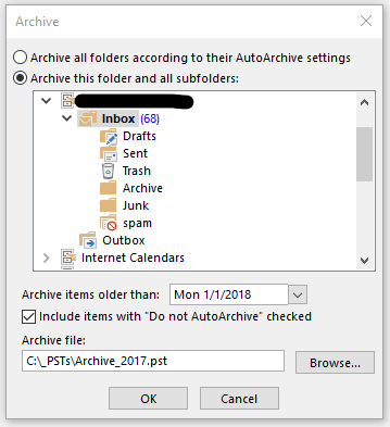 outlook for mac why are email automatically going to trash